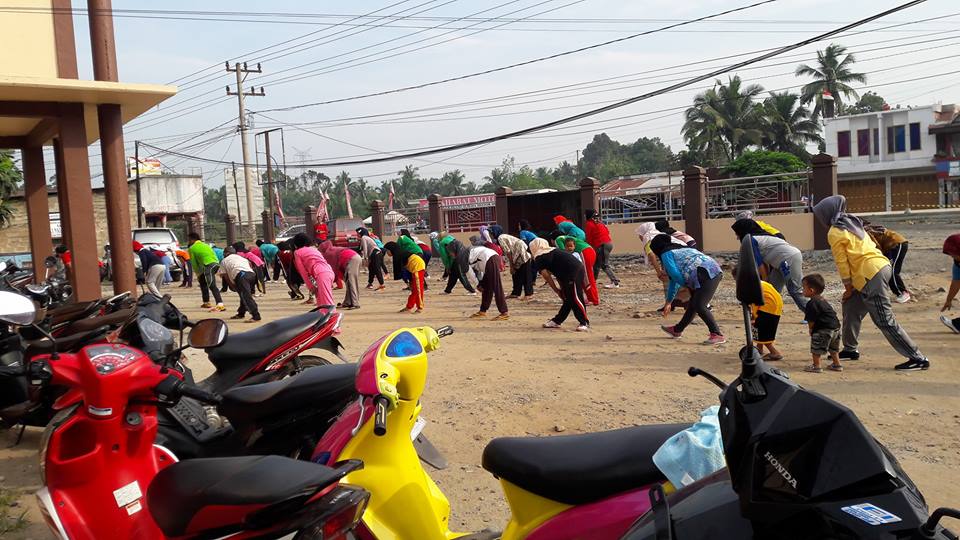 Senam Jantung Sehat di Nagari Sikabau